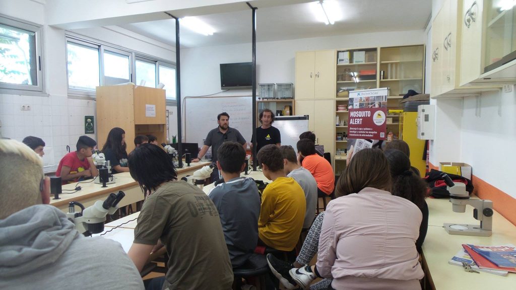 Programa educativo en las escuelas con la visita de Tomás Montalvo. Foto: ASPB